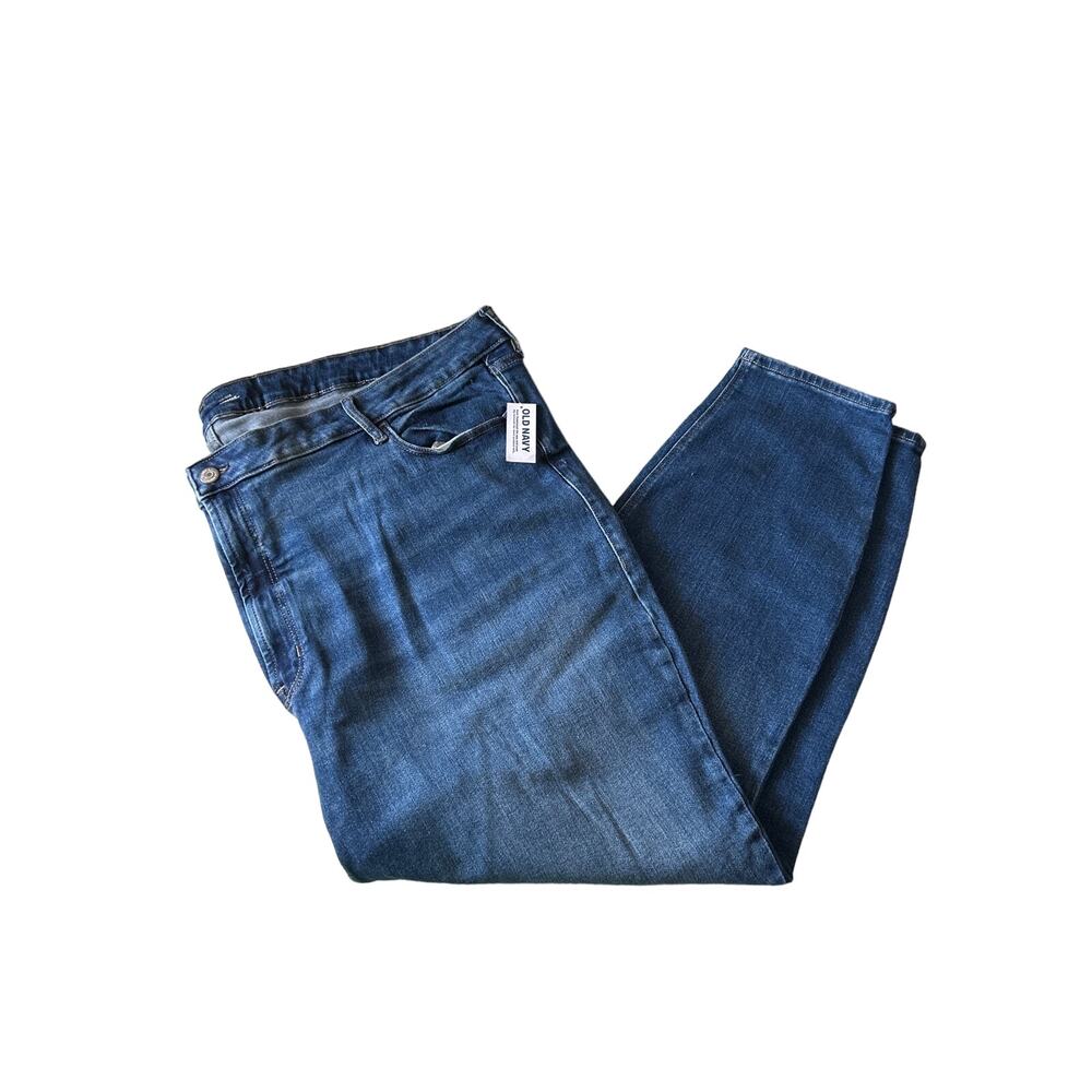 Old Navy Womens Mid-Rise Rock Star Super Skinny Blue Jeans 28